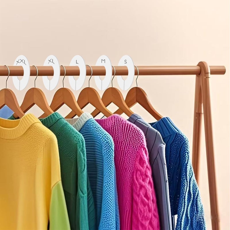 mioule Closet Dividers for Hanging Clothes, Durable Plastic Wardrobe Organizers - Perfect for Closet Rods, Clothing Racks & Retail Display (30 Closet Dividers) - Image 2